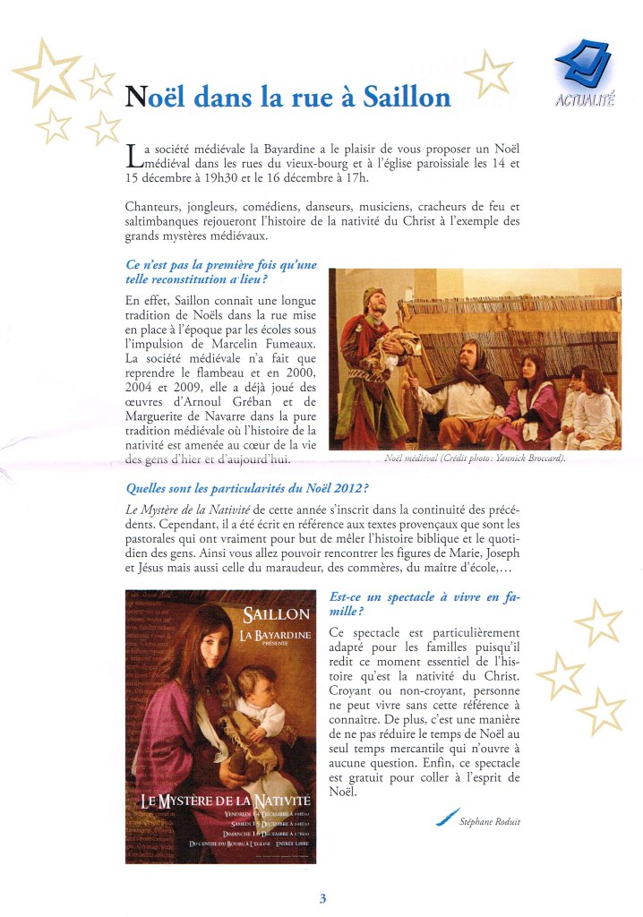 Noël 2012-Bulletin Paroissial